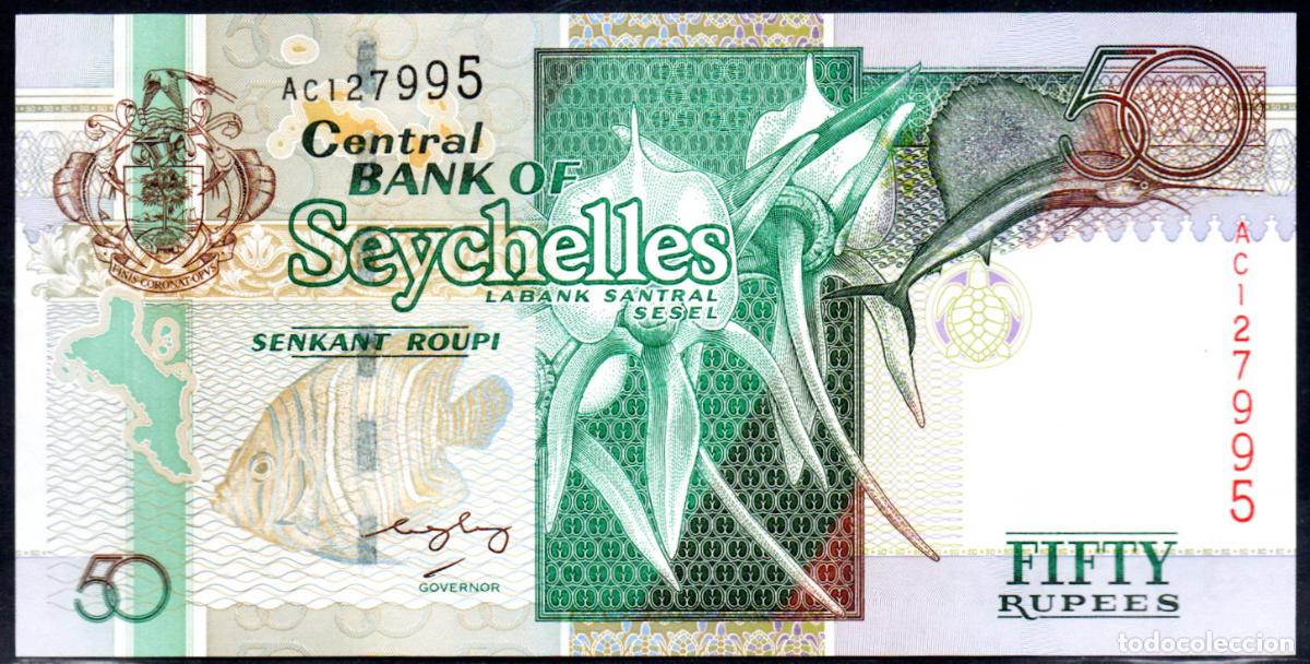 Billetes extranjeros: SEYCHELLES - 50 RUPIAS - Pick. 39 - S/C