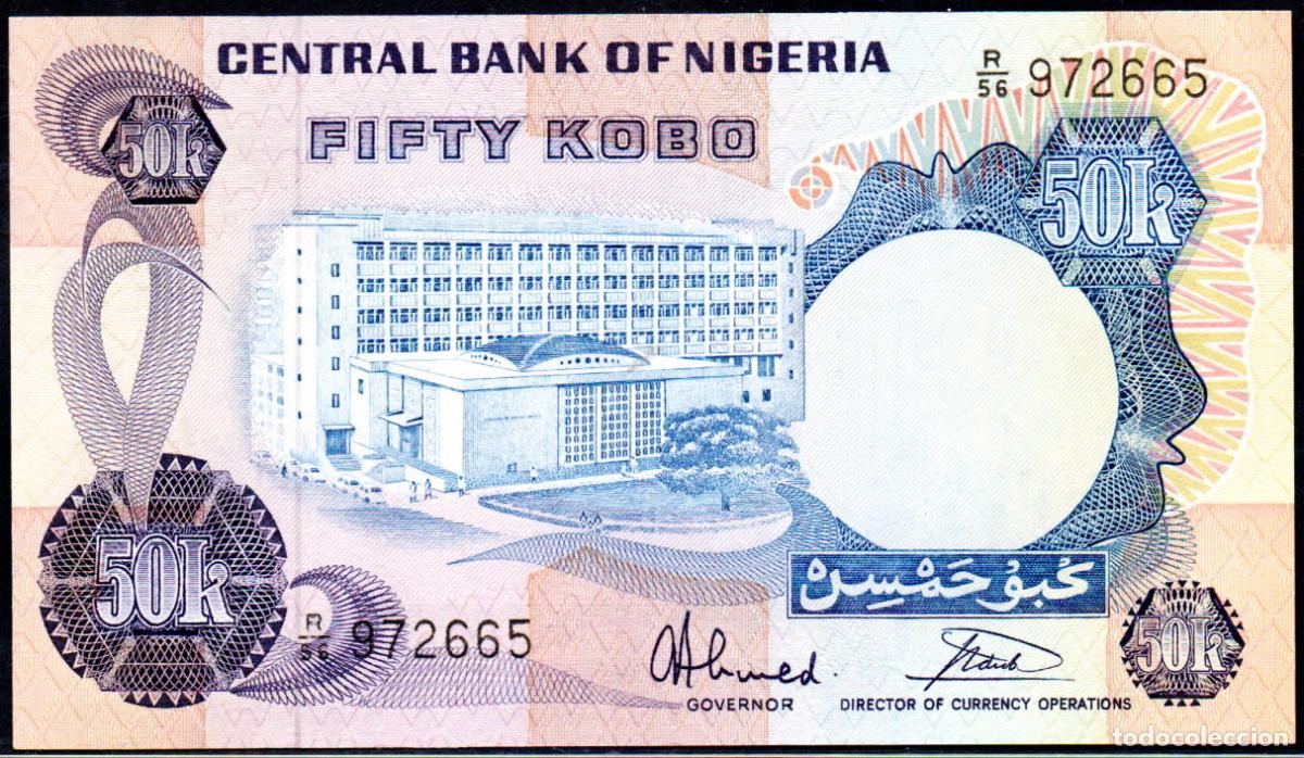 Billetes extranjeros: NIGERIA - 50 KOBOS - Pick. 14 - S/C