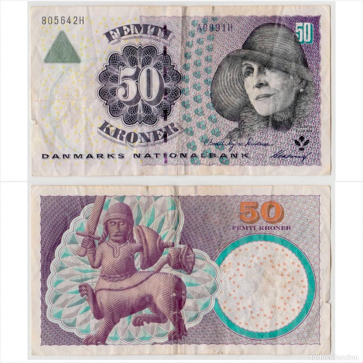 Billetes extranjeros: Dinamarca 50 Coronas n/s 805642H Circulado (el billete de la foto)