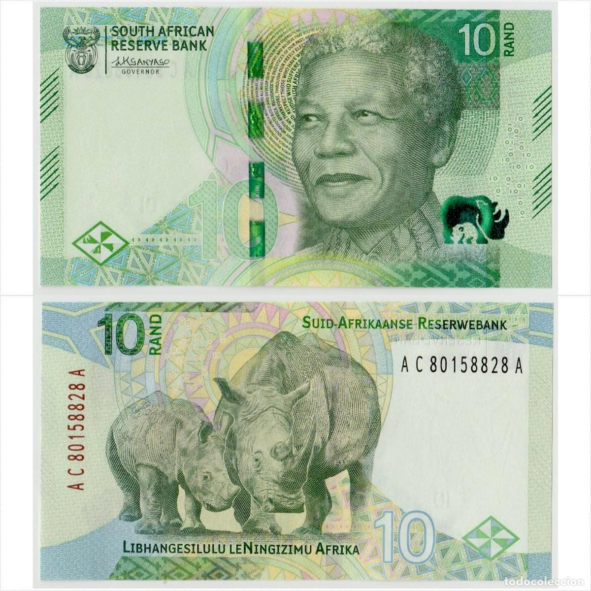 Billetes extranjeros: Sud&aacute;frica 10 Rand 2023 n/s AC80158828A Sin Circular (el billete de la foto)