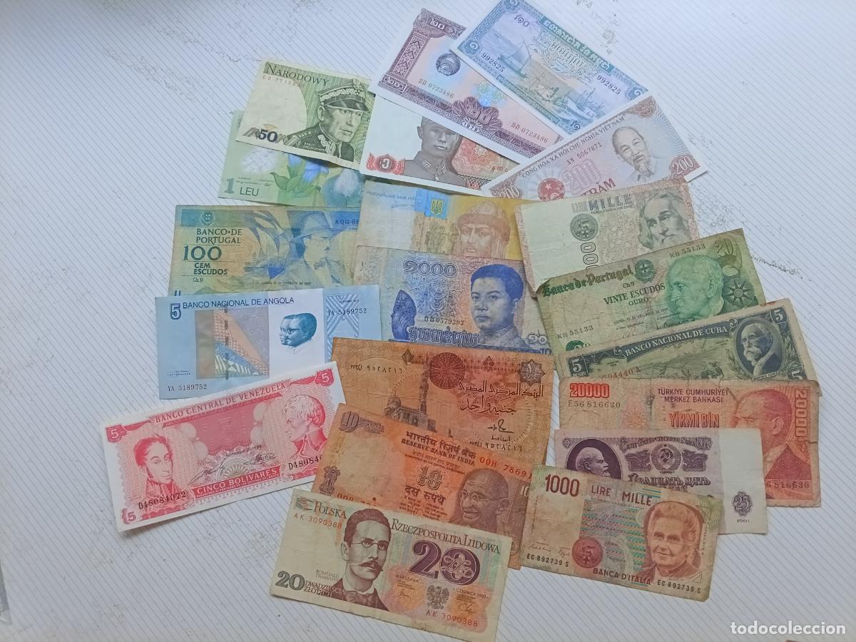 Billetes extranjeros: 20 billetes internacionales diferentes