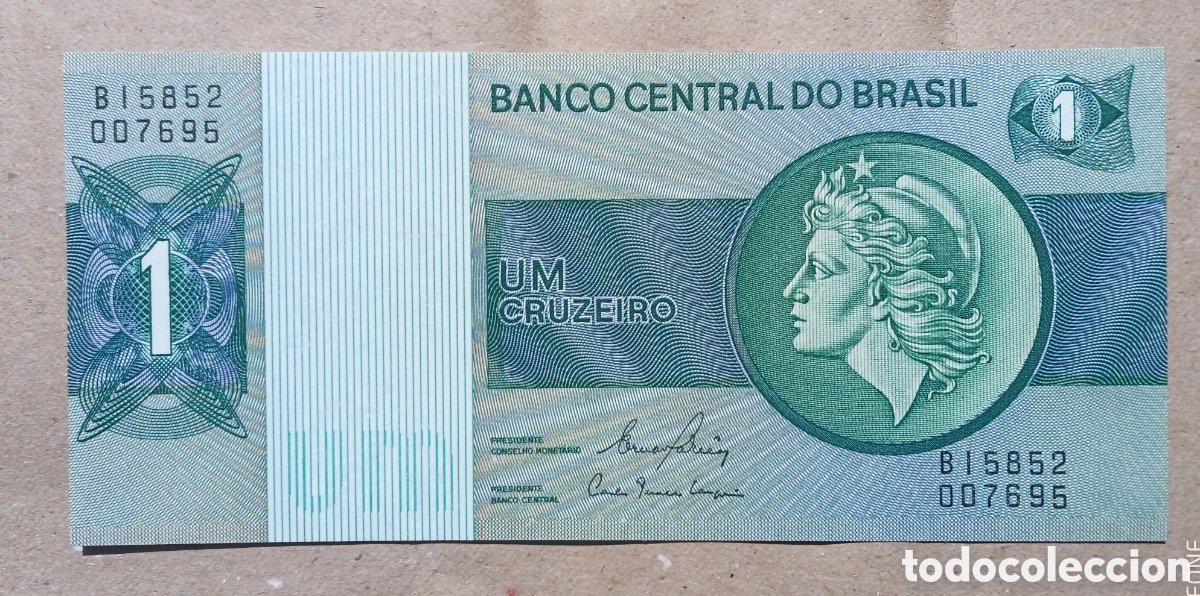 Billetes extranjeros: Brasil - 1 Cruzeiro ( 1980 ) - B15852 - SC