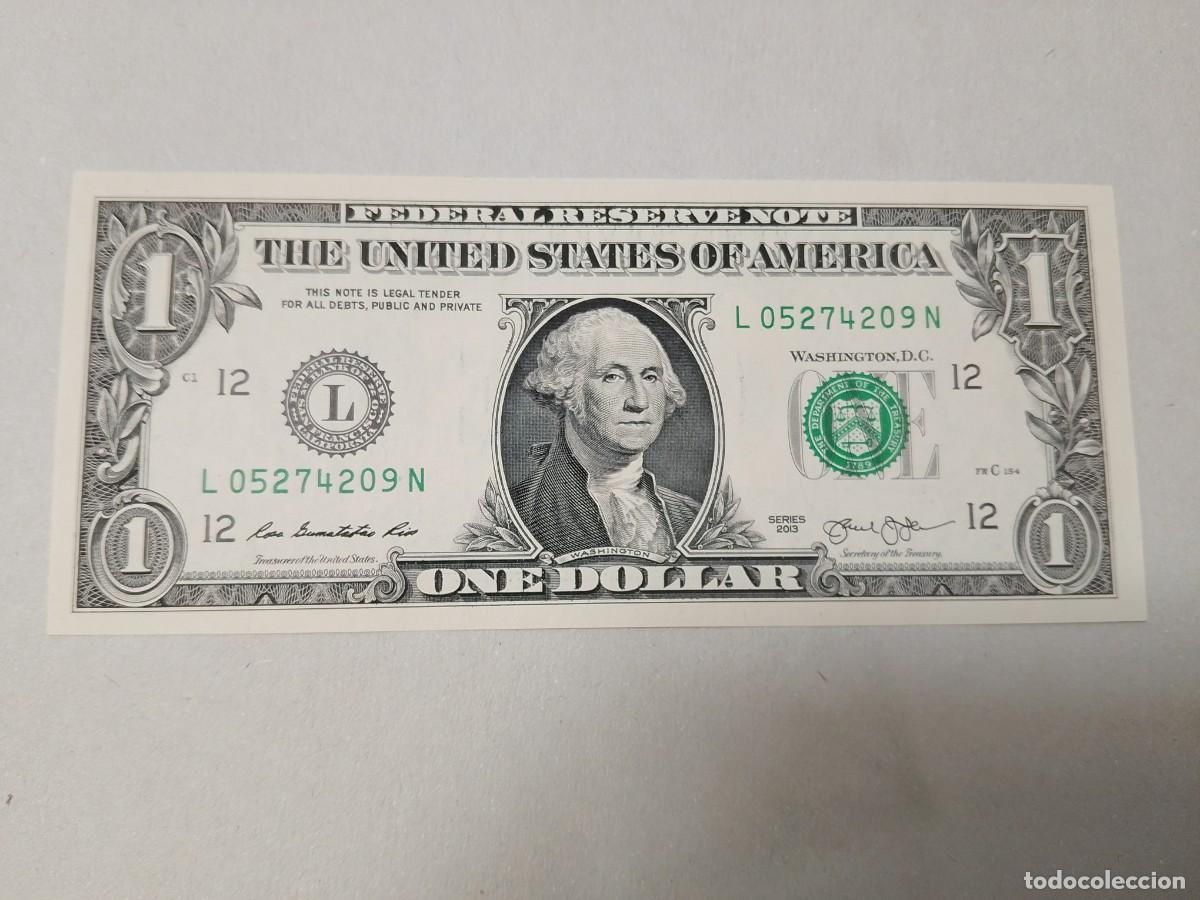 Banconote internazionali: Billete Estados Unidos, 1 d&oacute;lar, a&ntilde;o 2033, letra L, UNC