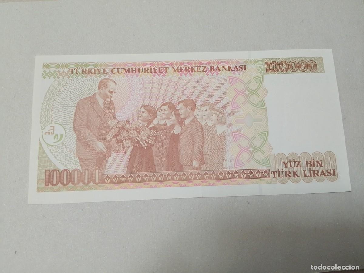 Billetes extranjeros: Billete Turquia, 100000 liras, a&ntilde;o 1970, UNC