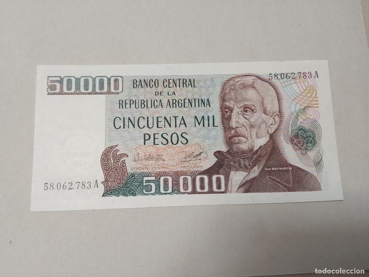 Billetes extranjeros: Billete Argentina, 50000 pesos, serie A, a&ntilde;o 1979, UNC
