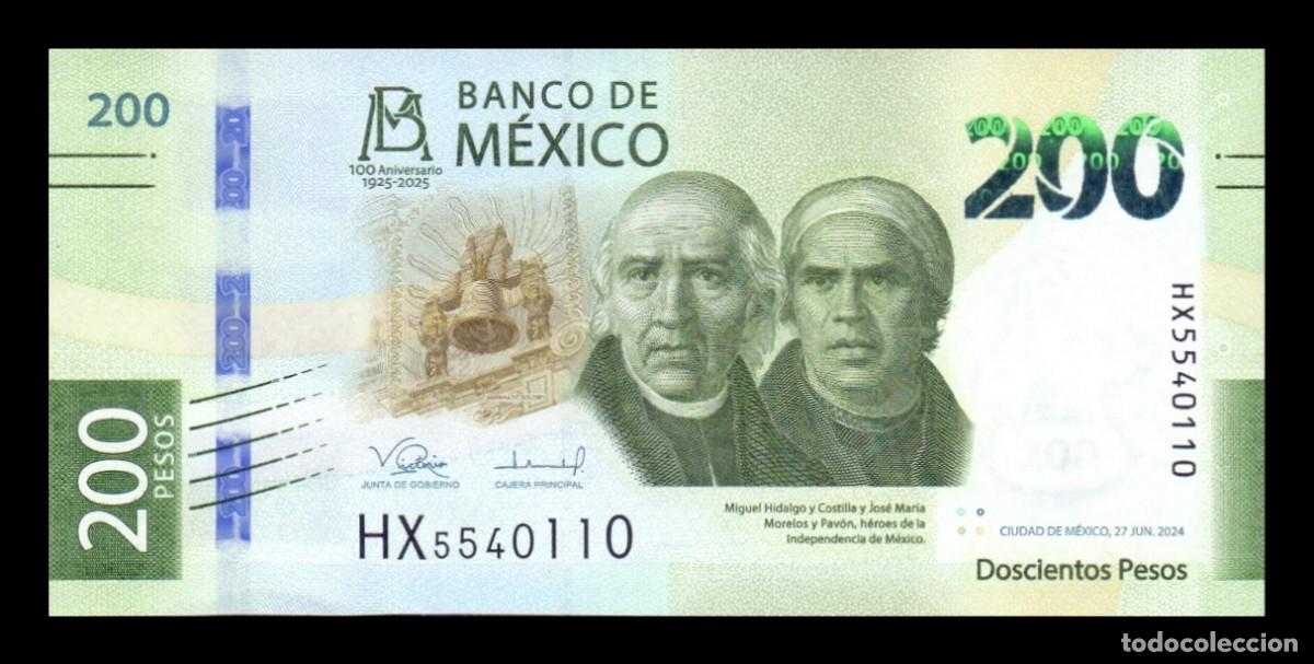 Billetes extranjeros: M&eacute;xico 200 Pesos Conmemorativo 2024 (2025) Pick 140(4) Nuevo Sc Unc