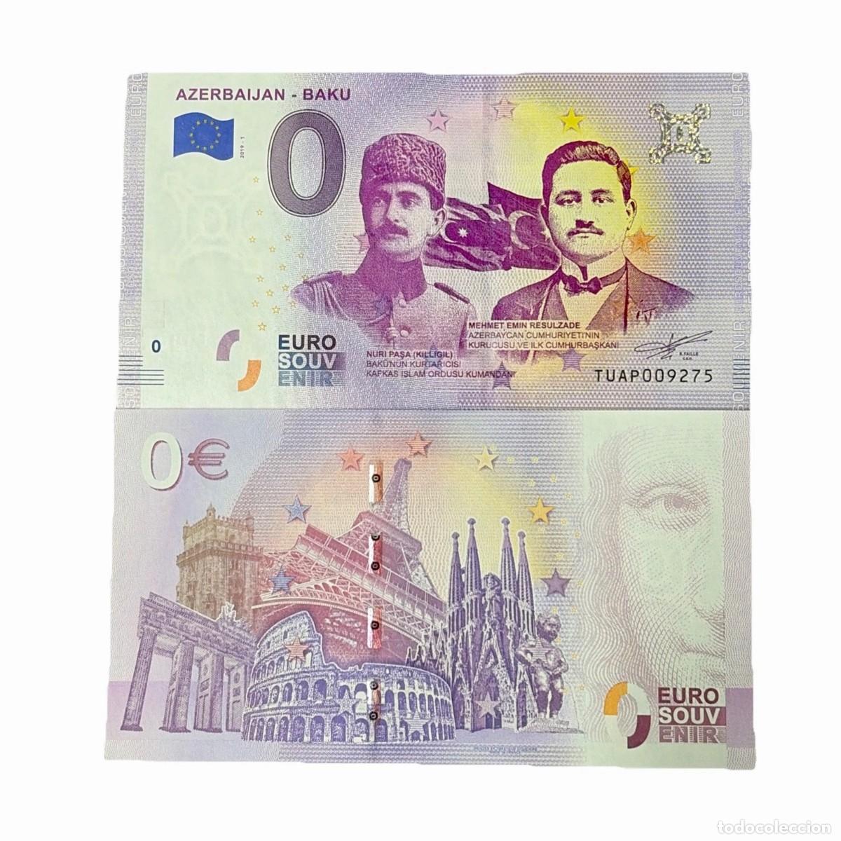 Billetes extranjeros: BILLETE DE 0 EURO AZERBAIJAN - BAKU ( SOUVENIR)