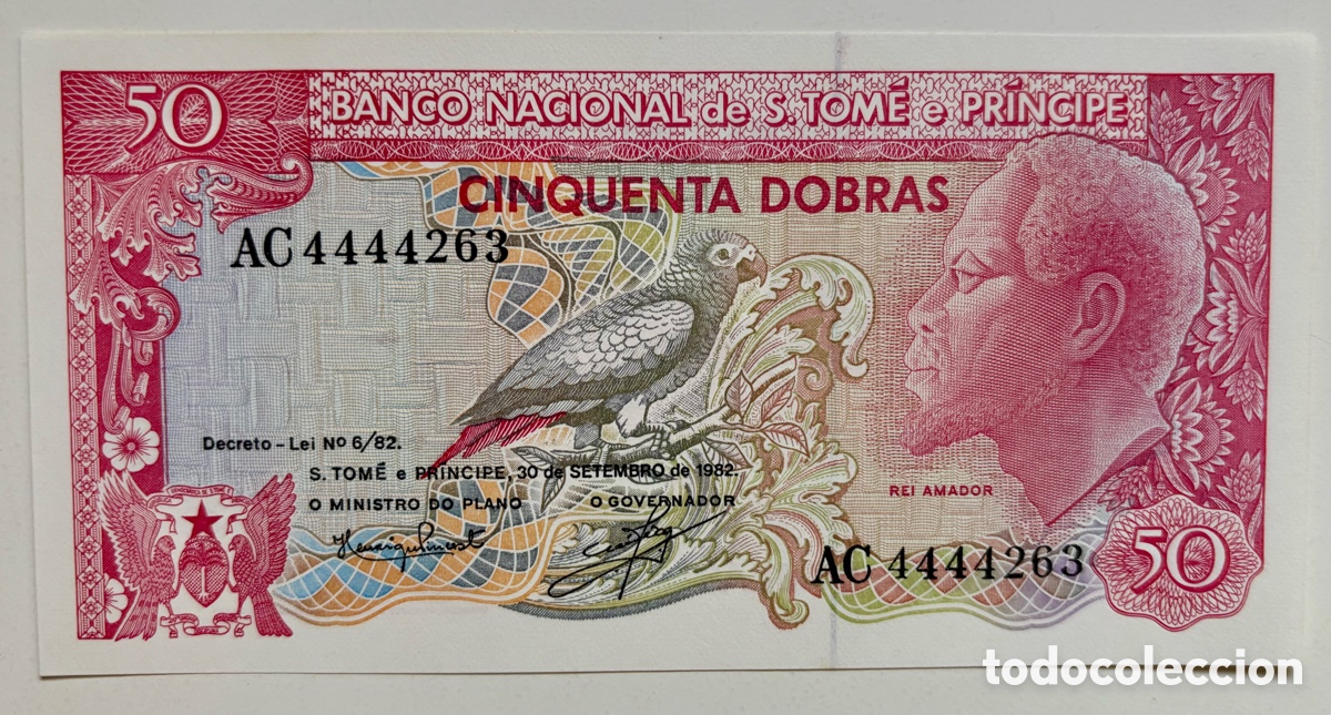 Billetes extranjeros: Billete SANTO TOME & PRINCIPE 50 Dobras 1982 SC