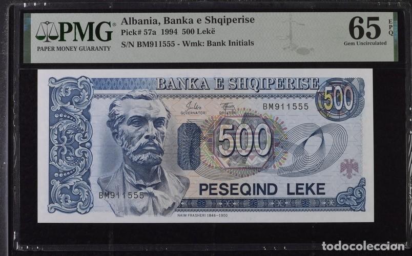Billetes extranjeros: ALBANIA * BILLETE 500 LEKE 1994 * PMG-65 EPQ (IC-1753)