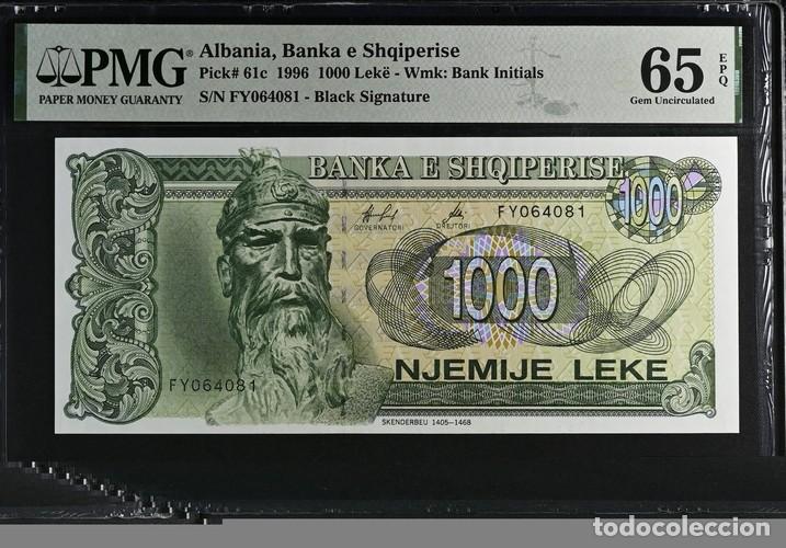 Billetes extranjeros: ALBANIA * BILLETE 1000 LEKE 1996 * PMG-65 EPQ (IC-1754)