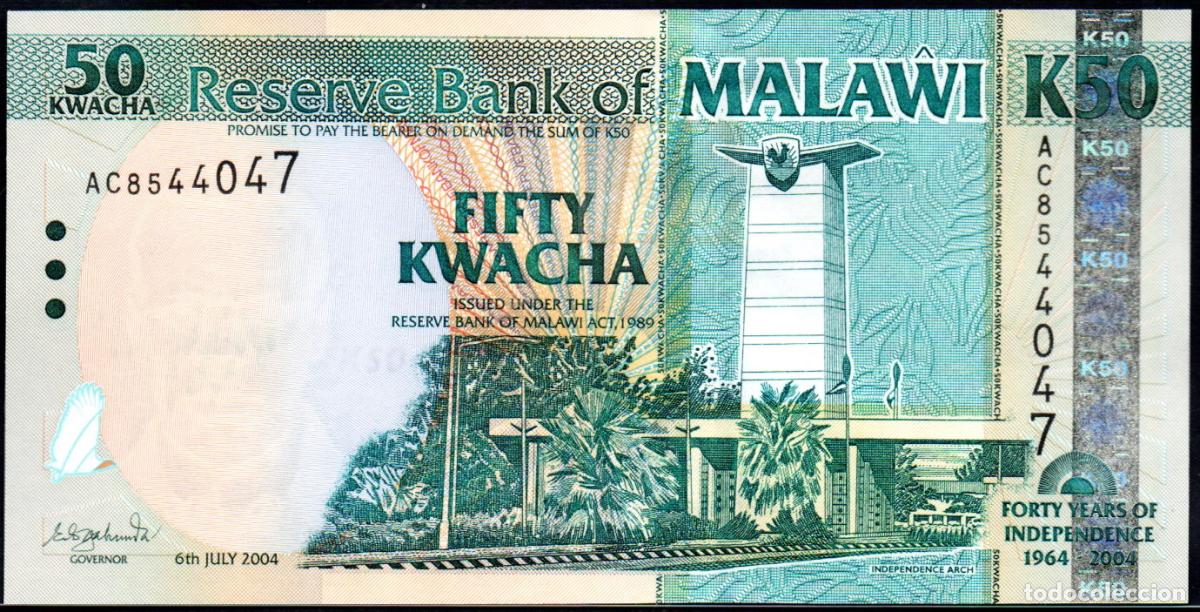 Billetes extranjeros: MALAWI - 50 KWACHA 2005 - Pick. 49 - S/C