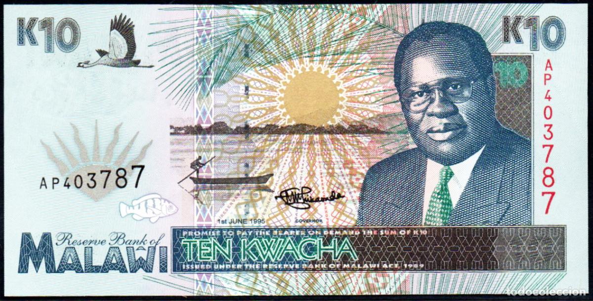 Billetes extranjeros: MALAWI - 10 KWACHA 1989 - Pick. 31 - S/C