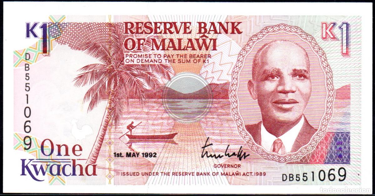 Billetes extranjeros: MALAWI - 1 KWACHA 1989 - Pick. 23 - S/C