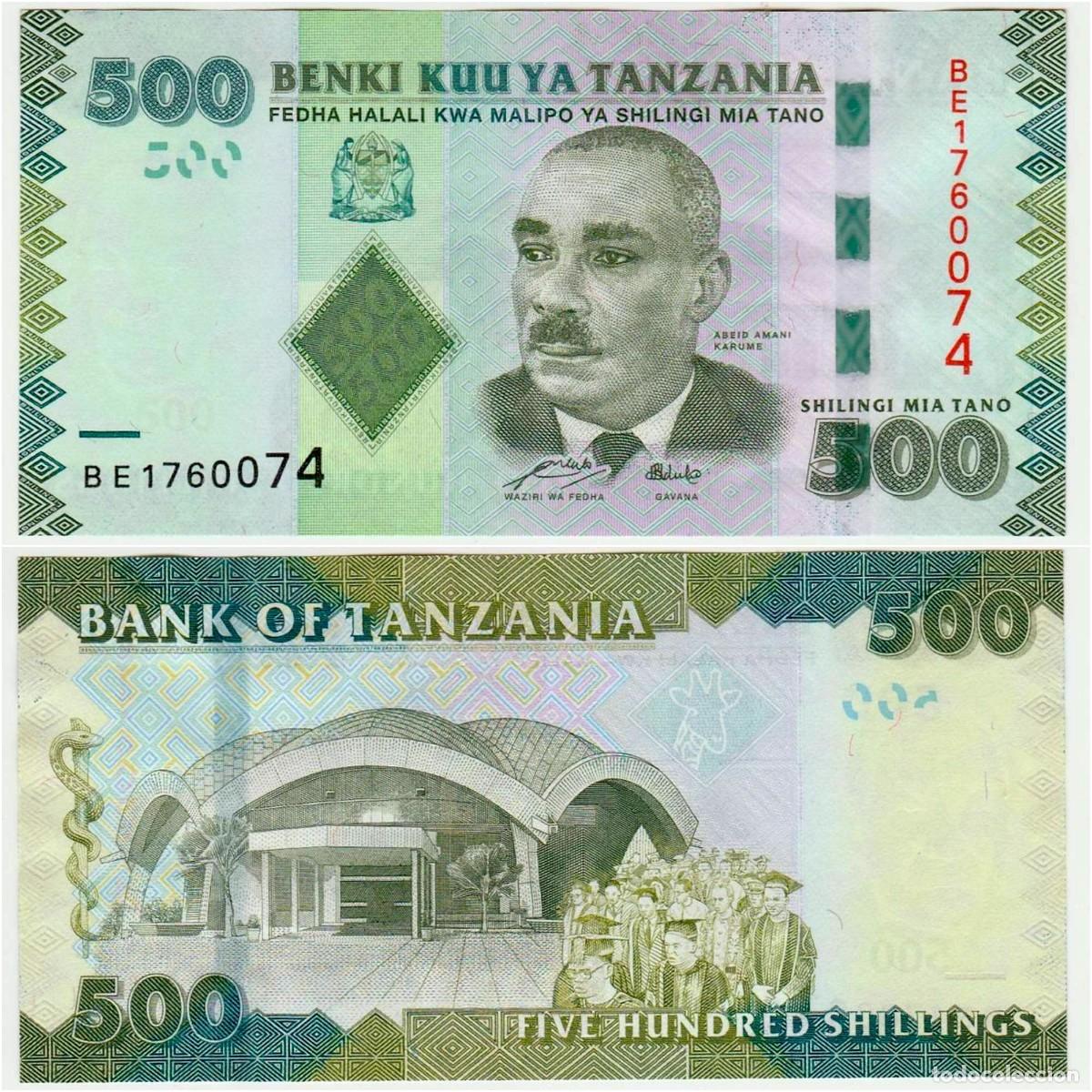 Billetes extranjeros: Tanzania 500 Chelines 2010 Pick 40a Sin Circular