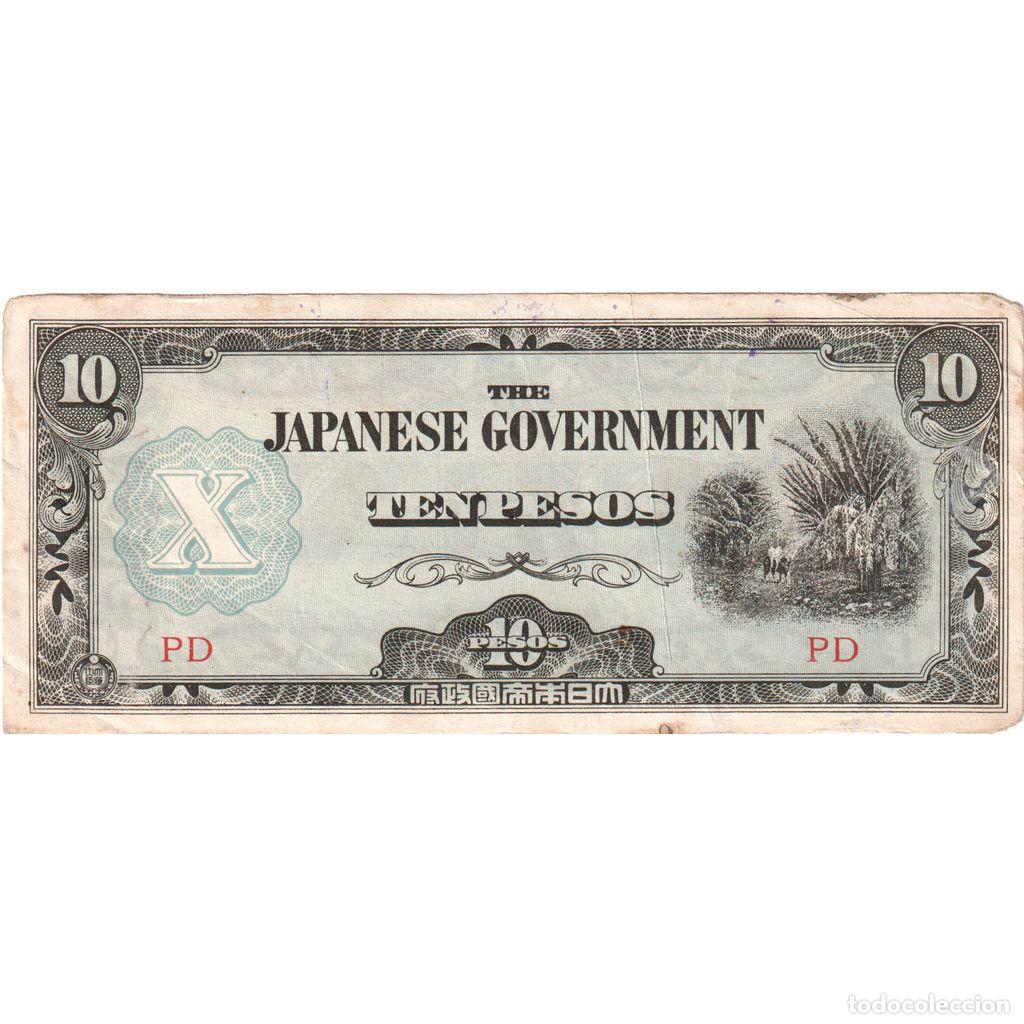 Billets internationaux: [#1233967] Billete, 10 Pesos, Undated (1942), Filipinas, Undated, KM:108a, MBC