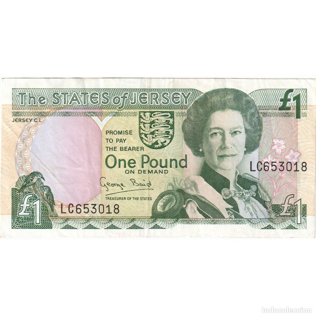 Billetes extranjeros: [#1233980] Billete, 1 Pound, Undated (2000), Jersey, KM:26a, MBC
