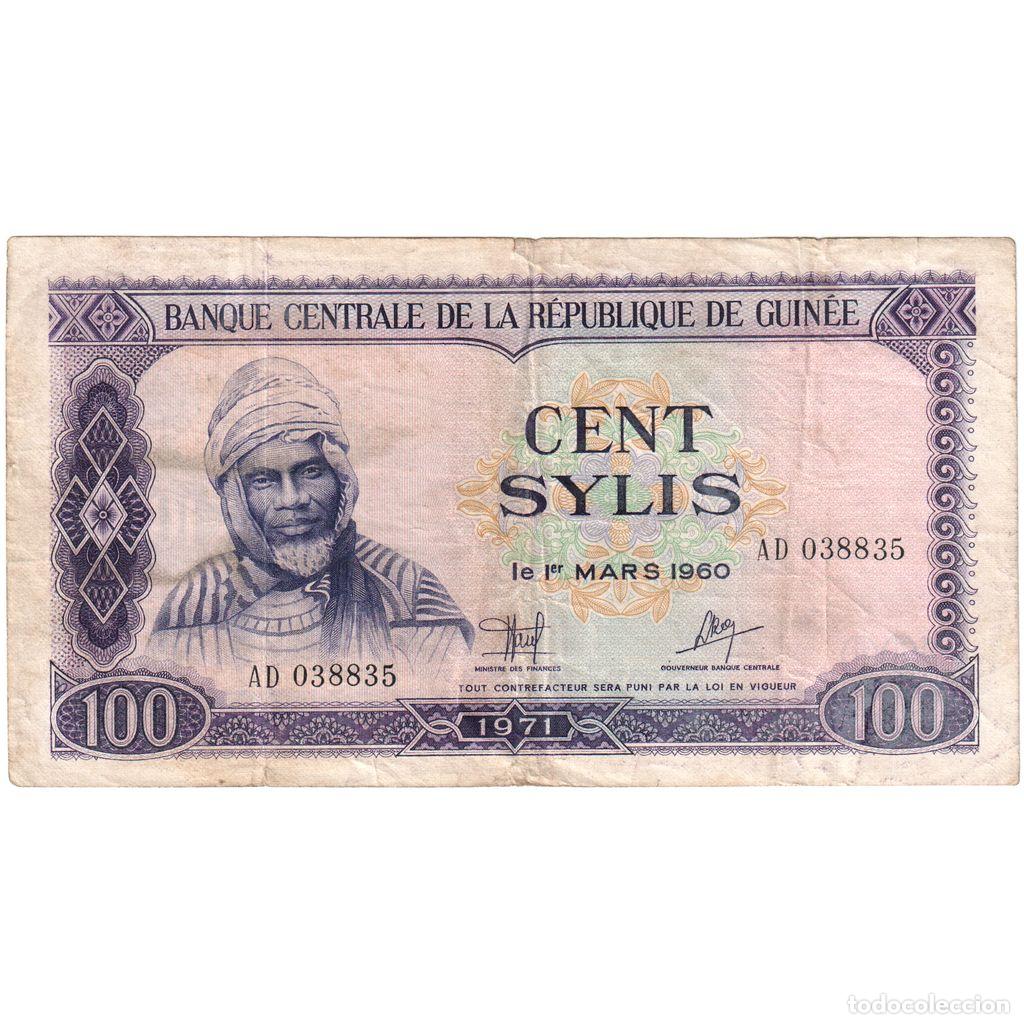 Billetes extranjeros: [#1234011] Guinea, 100 Sylis, 1960-03-01, BC+