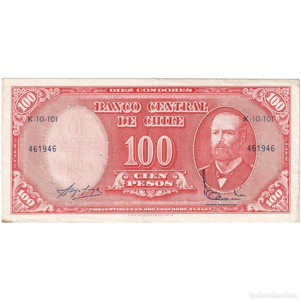 Billetes extranjeros: [#1234016] Chile, 10 Centesimos on 100 Pesos, MBC
