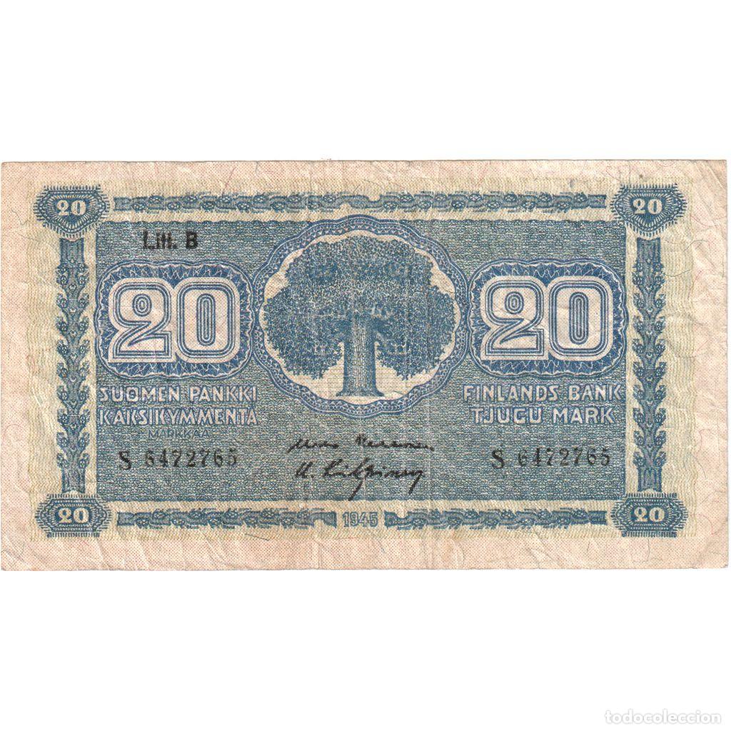 Billetes extranjeros: [#1234028] Finlandia, 20 Markkaa, BC