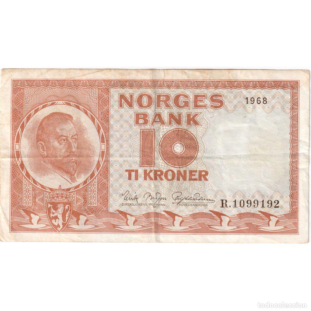 Billetes extranjeros: [#1234055] Noruega, 10 Kroner, undated (1968), MBC