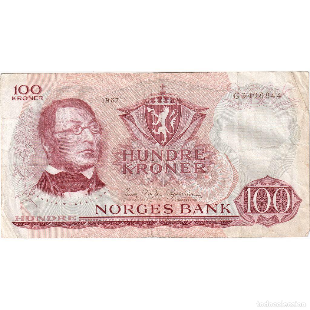 Billetes extranjeros: [#1234039] Noruega, 100 Kroner, Undated (1967), MBC