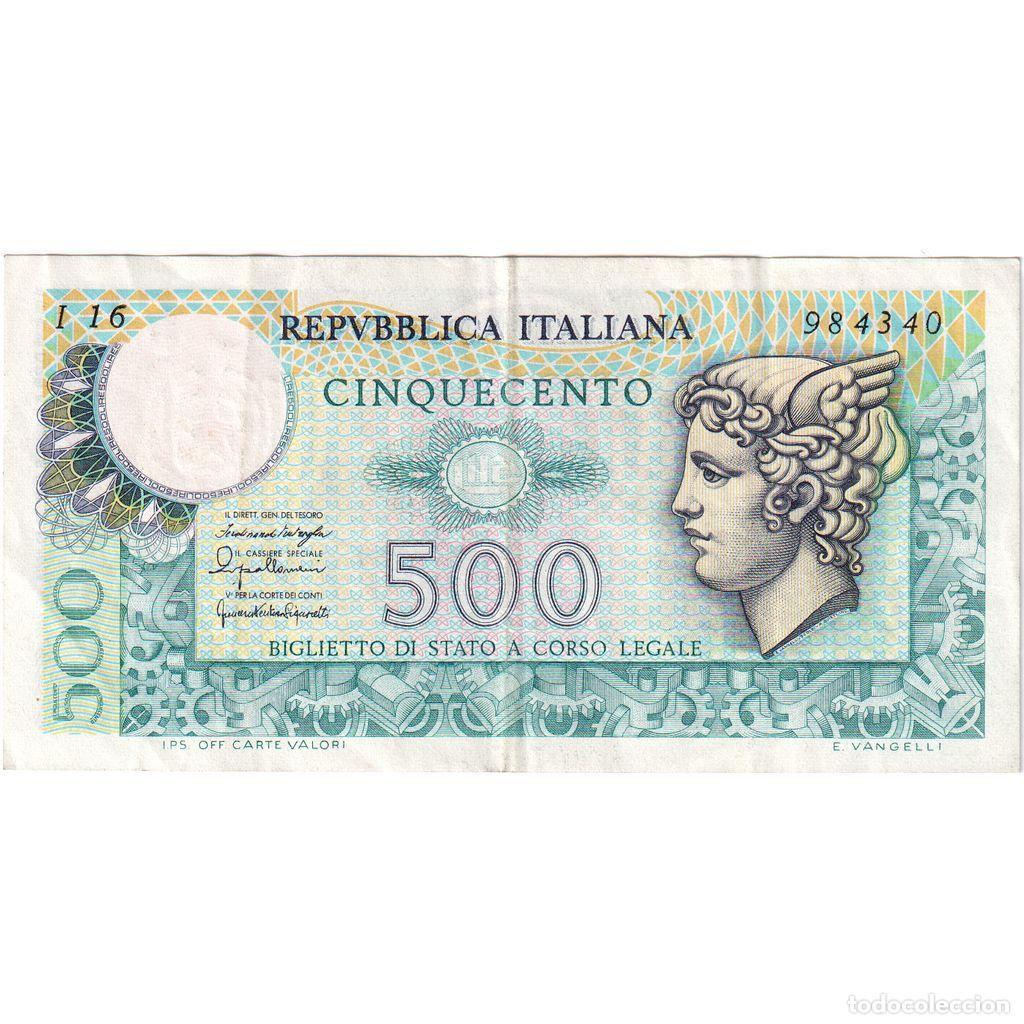 Billetes extranjeros: [#1234071] Billete, 500 Lire, Italia, KM:95, 1976-12-20, MBC
