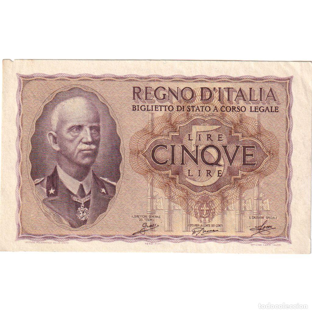 Billetes extranjeros: [#1234087] Italia, 5 Lire, EBC