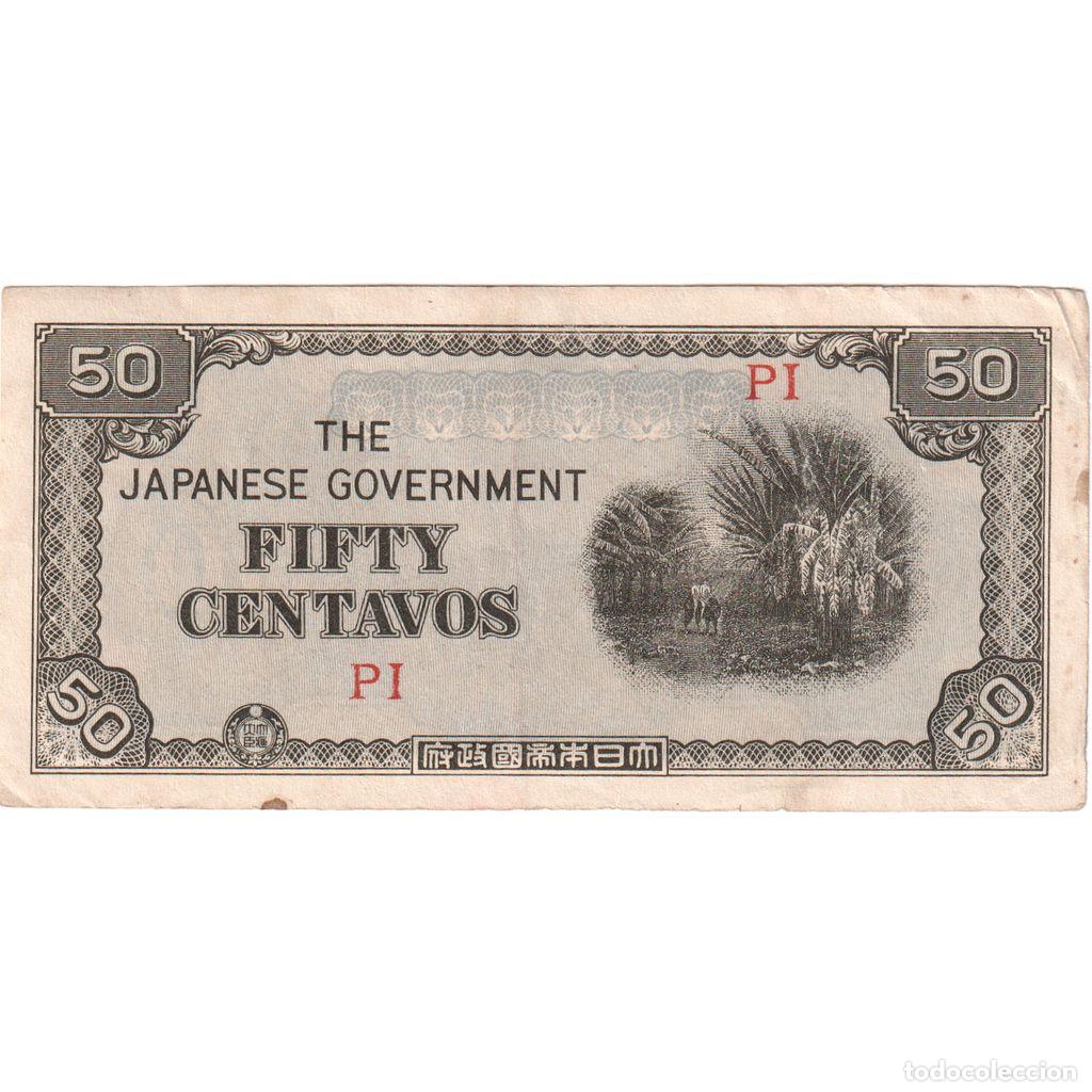 Billetes extranjeros: [#1234085] Billete, 50 Centavos, Undated (1942), Filipinas, KM:105b, MBC