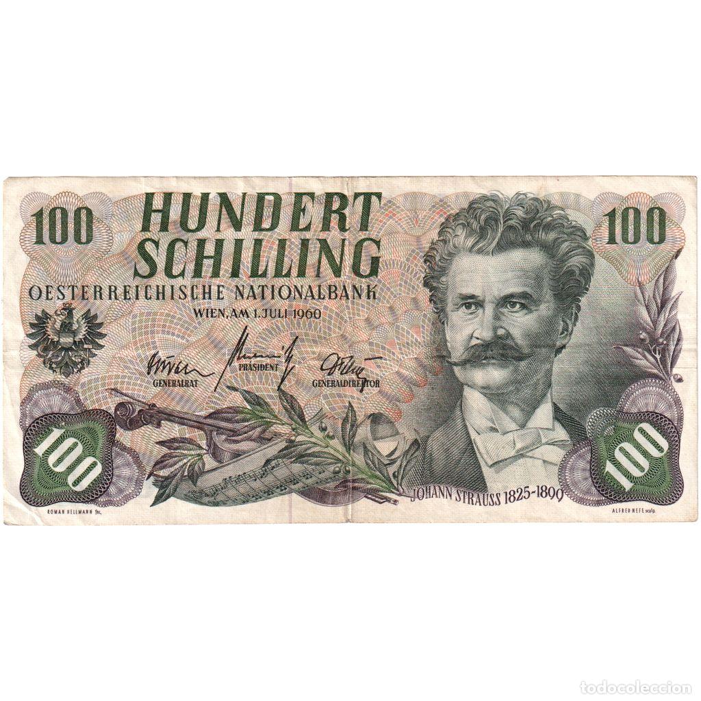 Billetes extranjeros: [#1234095] Billete, 100 Schilling, 1960, Austria, 1960-07-01, KM:138a, MBC