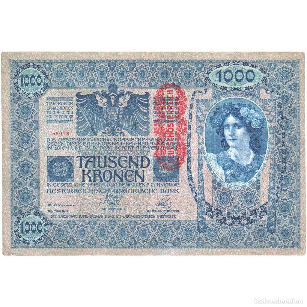 Billetes extranjeros: [#1234128] Billete, 1000 Kronen, 1902, Austria, 1922-01-02, KM:8a, SC