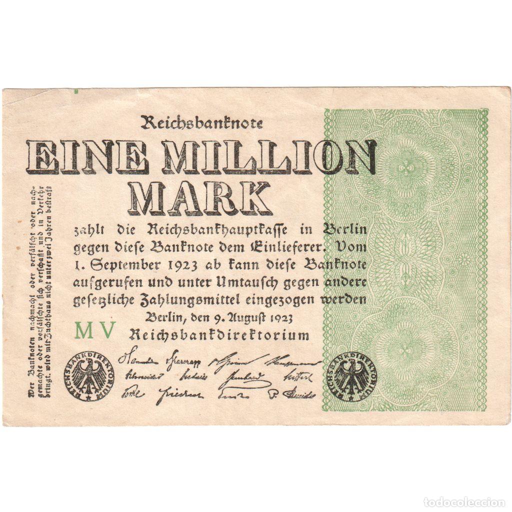 Billetes extranjeros: [#1234137] Alemania, 1 Million Mark, MBC+