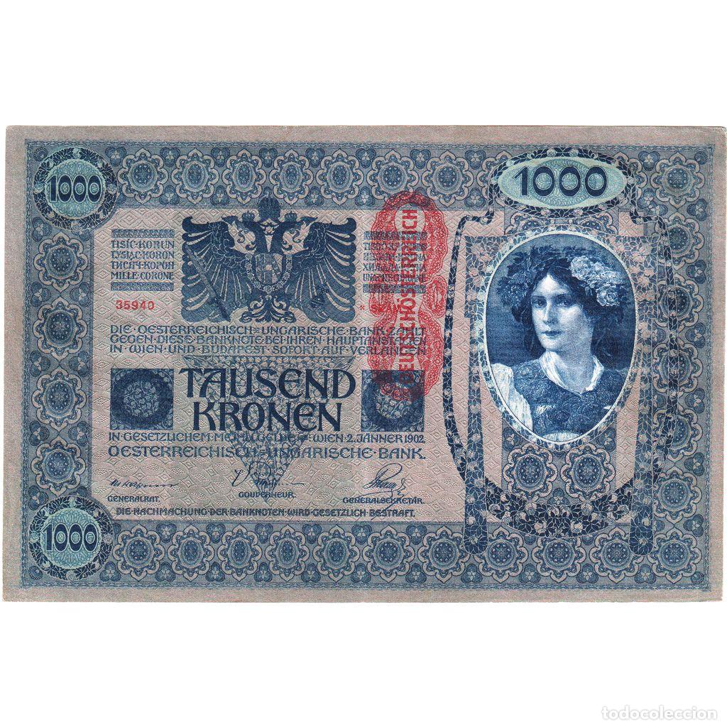 Billetes extranjeros: [#1234129] Billete, 1000 Kronen, 1919, Austria, 1902-01-02, KM:59, EBC