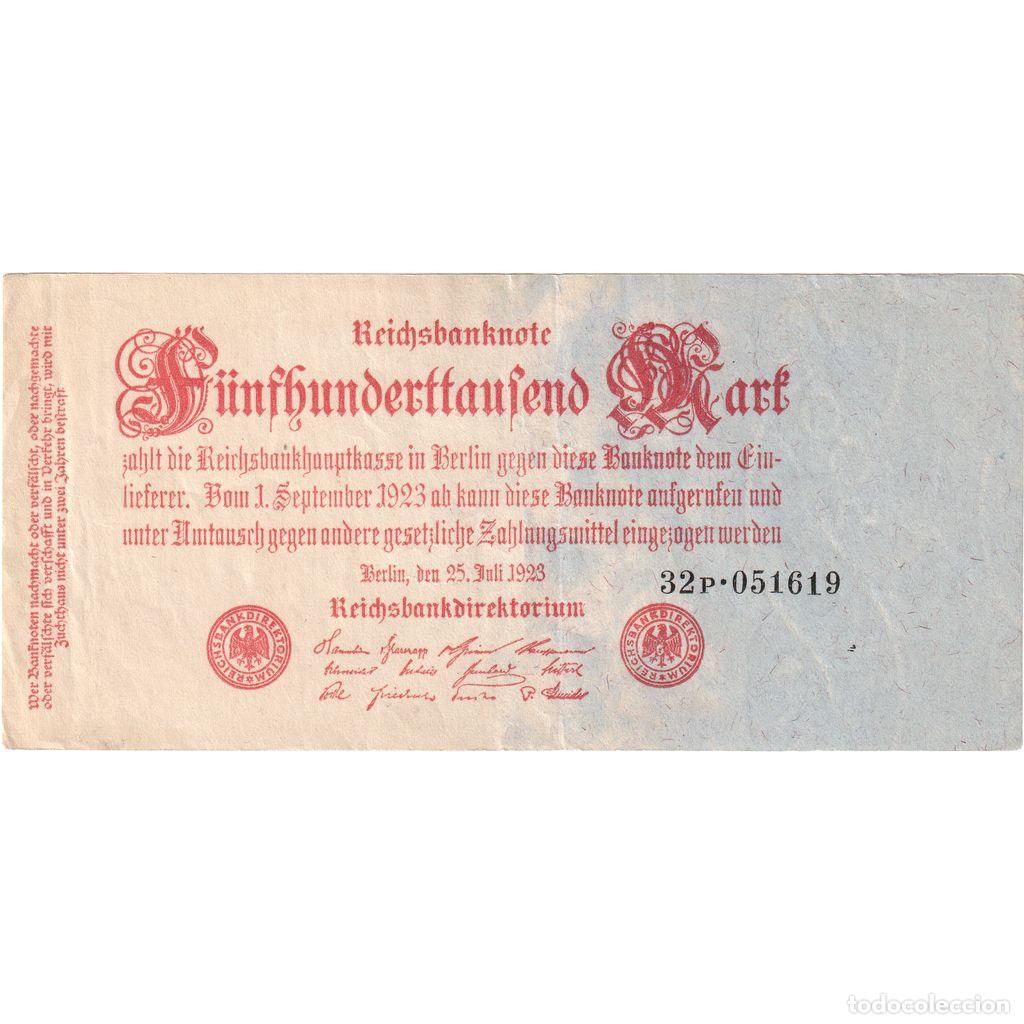 Billetes extranjeros: [#1234138] Alemania, 500,000 Mark, MBC+