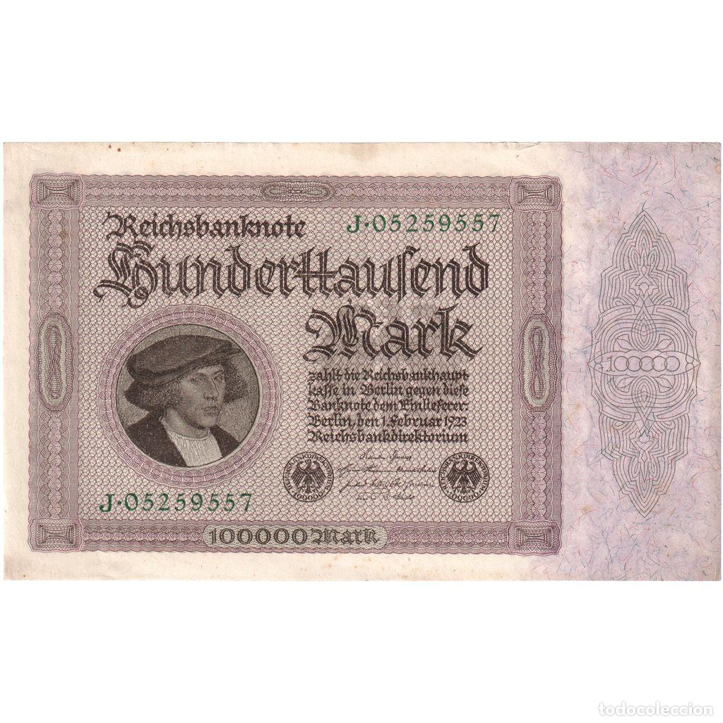 Billetes extranjeros: [#1234141] Billete, 100,000 Mark, Alemania, 1923-02-01, KM:83a, MBC