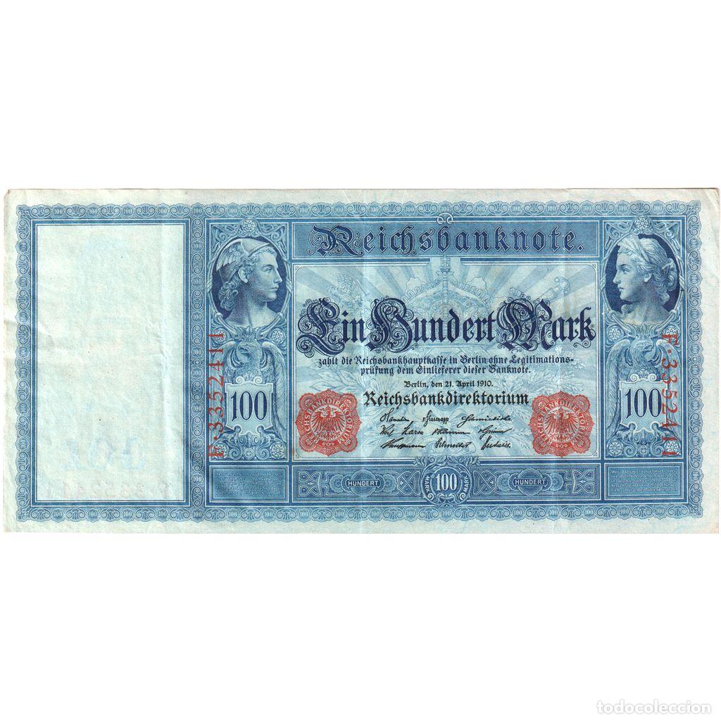 Billetes extranjeros: [#1234156] Alemania, 100 Mark, 1910-04-21, MBC