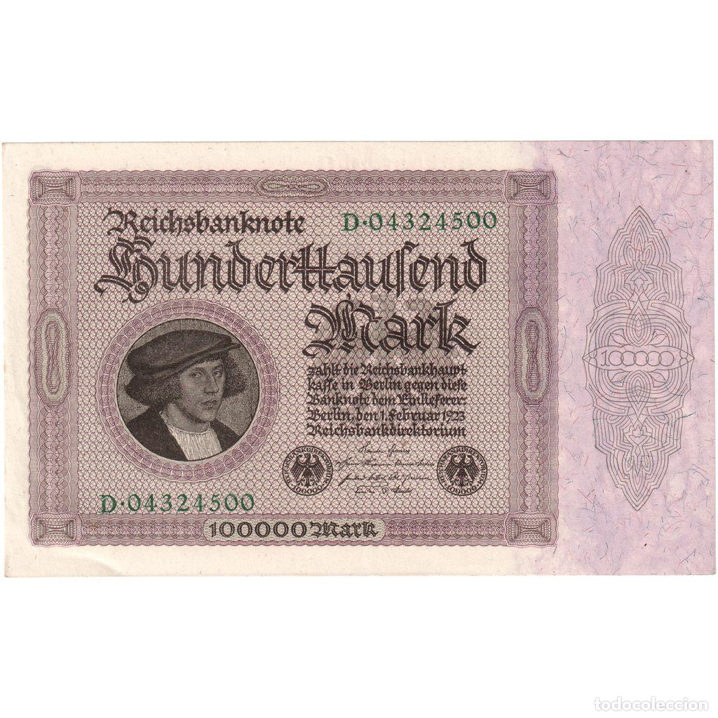 Billetes extranjeros: [#1234161] Alemania, 100,000 Mark, MBC+