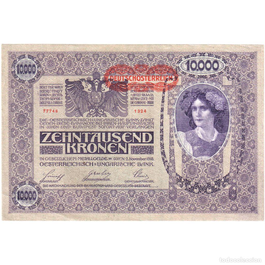 Billetes extranjeros: [#1234172] Austria, 10,000 Kronen, 1918-11-02, MBC+