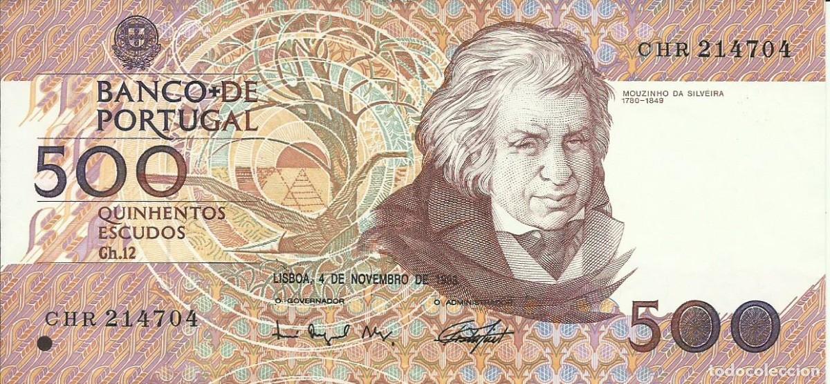 Billetes extranjeros: Billete Portugal. 1993. P.180f.3. 500 Escudos. Silveira. CHR 214704.