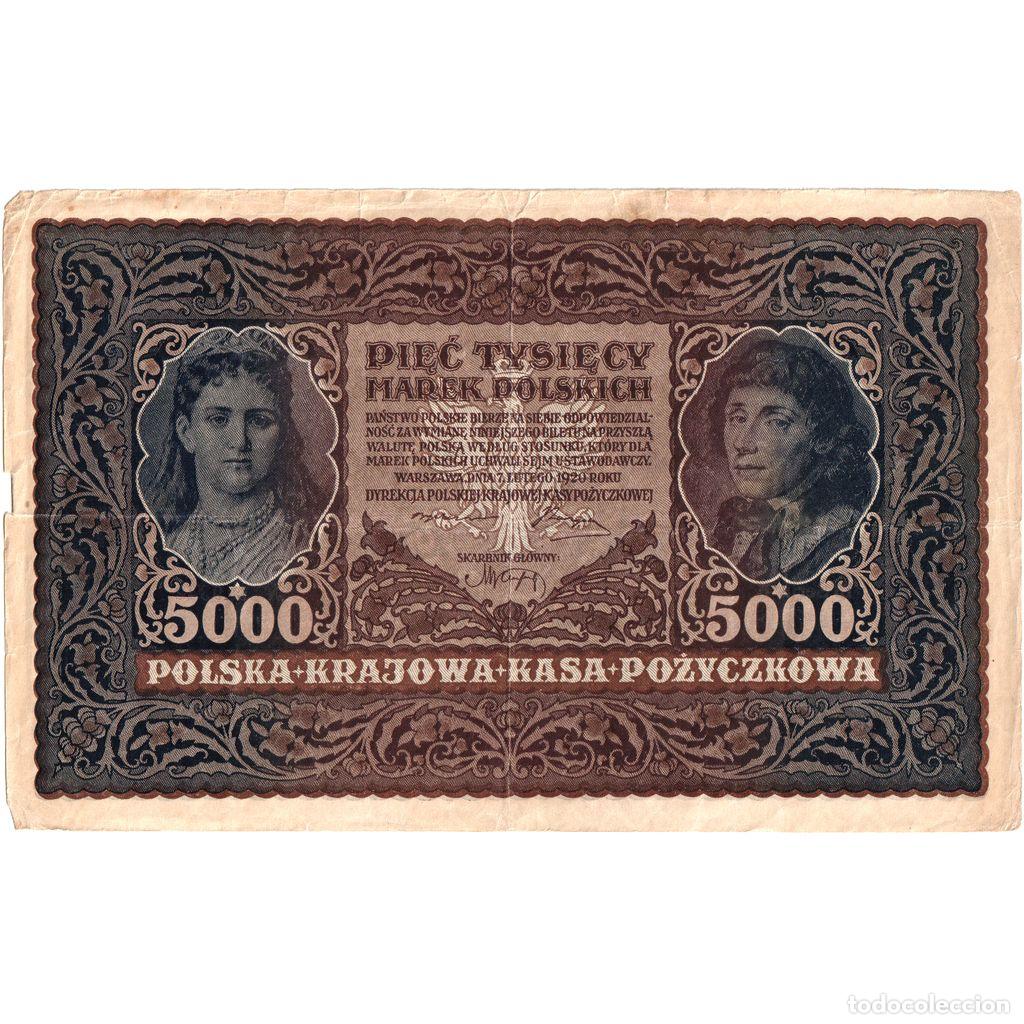 Billetes extranjeros: [#1234235] Polonia, 5000 Marek, 1919-08-23, MBC