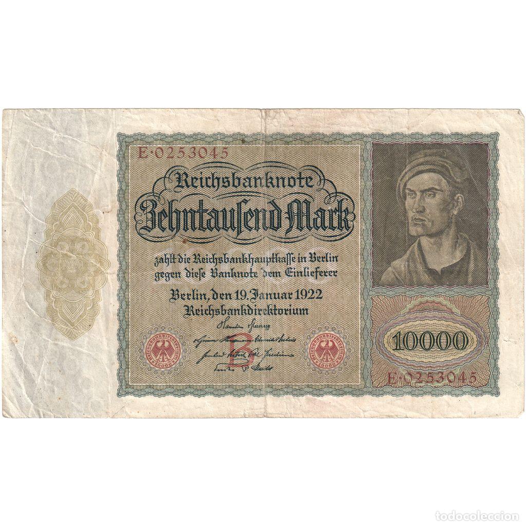 Billetes extranjeros: [#1234237] Alemania, 10,000 Mark, BC+