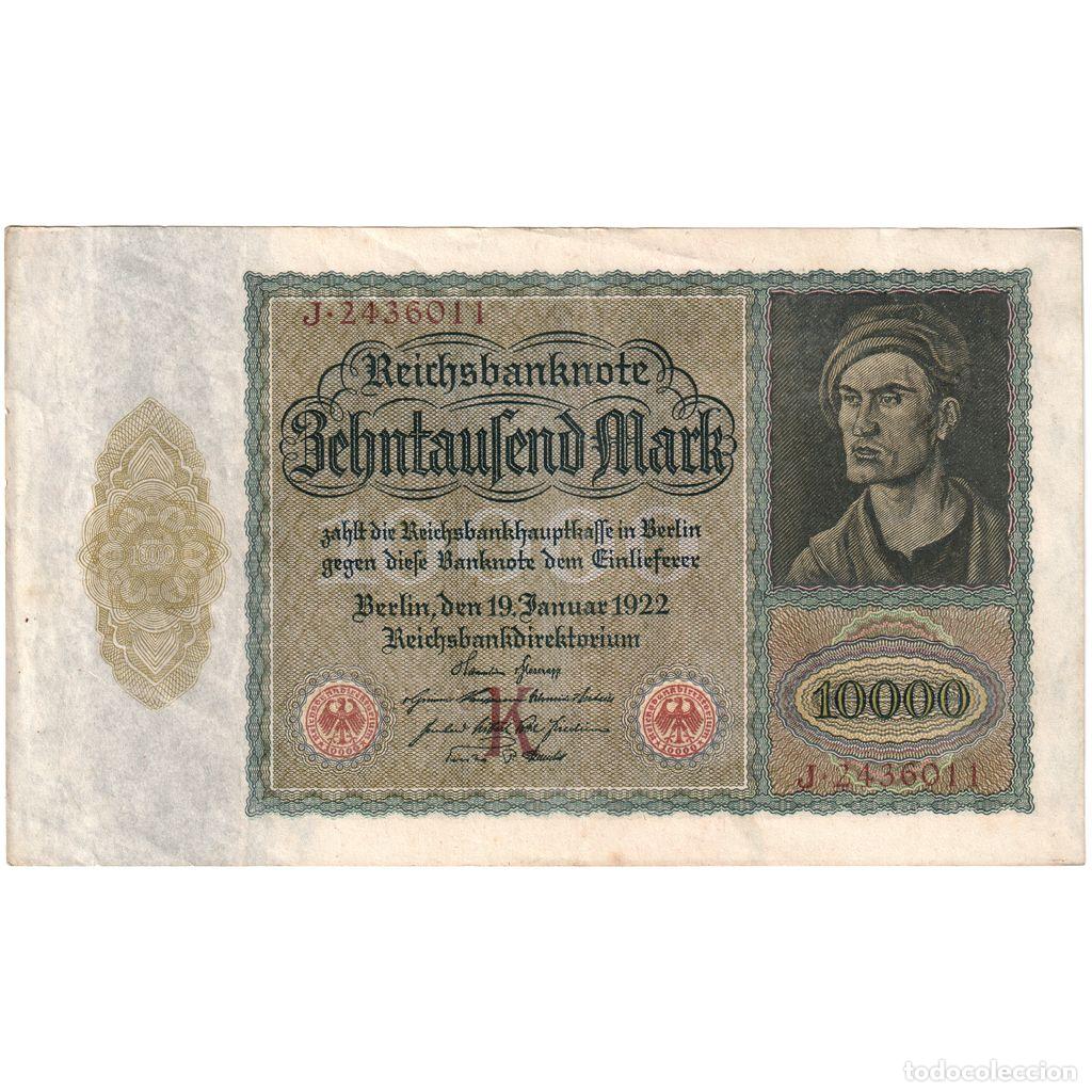 Billetes extranjeros: [#1234238] Alemania, 10,000 Mark, MBC