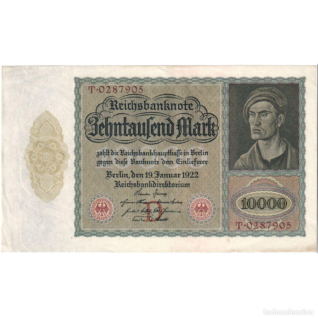 Billetes extranjeros: [#1234239] Alemania, 10,000 Mark, MBC+