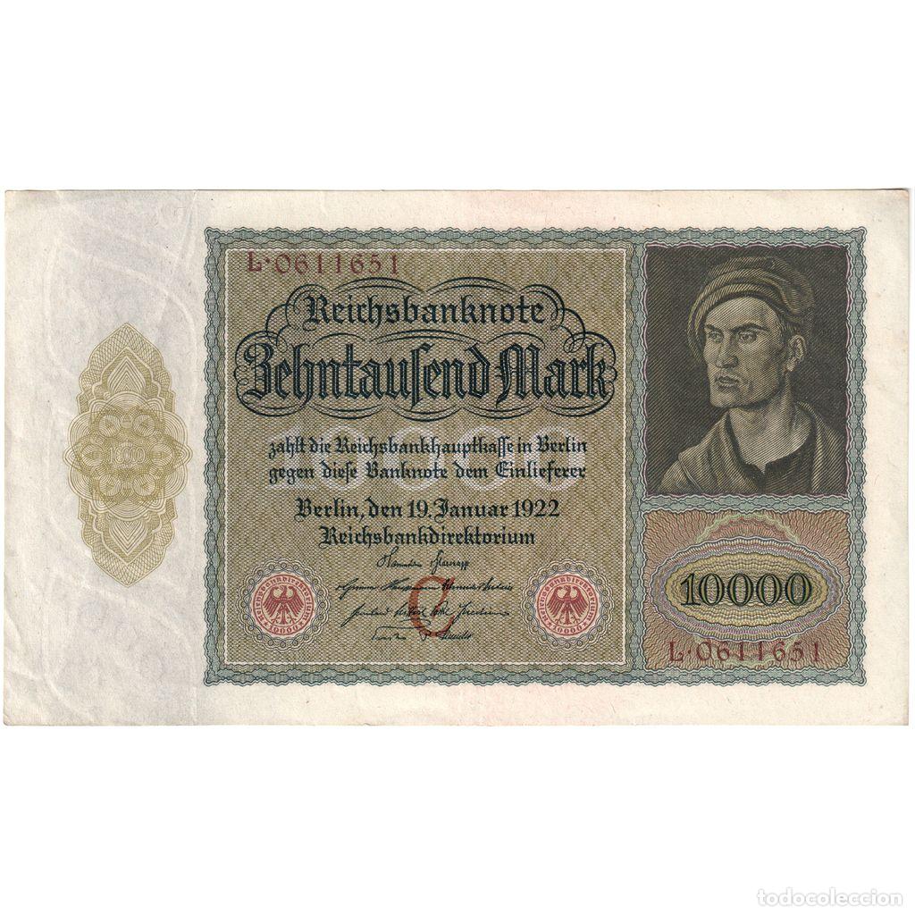 Billetes extranjeros: [#1234240] Alemania, 10,000 Mark, MBC