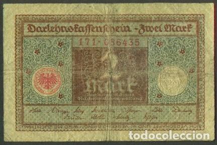 Billets internationaux: ALEMANIA. 2 mark 1920. Pick 60.