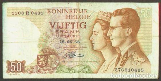 Internationale Banknoten: BELGICA. 50 francs 15.06. 1966. Pick 139. Reina de Belgica - Fabiola de Mora y Aragon.