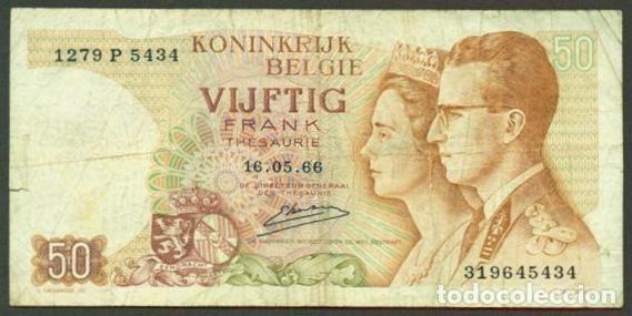Internationale Banknoten: BELGICA. 50 francs 15.06. 1966. Pick 139. Reina de Belgica - Fabiola de Mora y Aragon.