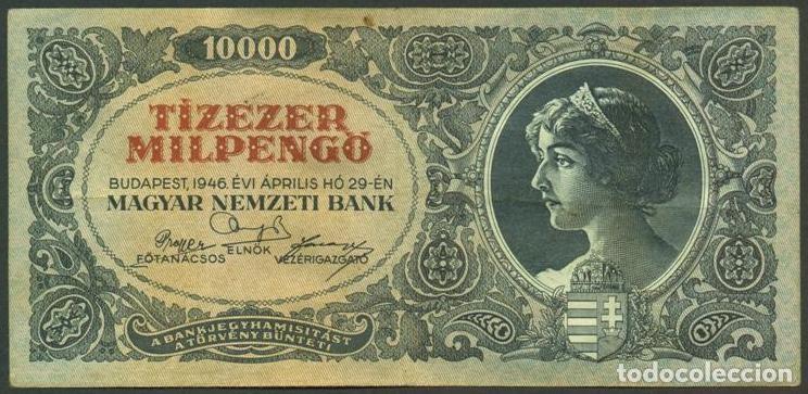 Billetes extranjeros: HUNGRIA. 10000 milpengo 29.4. 1946. Pick 126.
