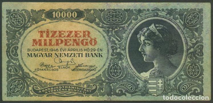 Billetes extranjeros: HUNGRIA. 10000 milpengo 29.4. 1946. Pick 126.