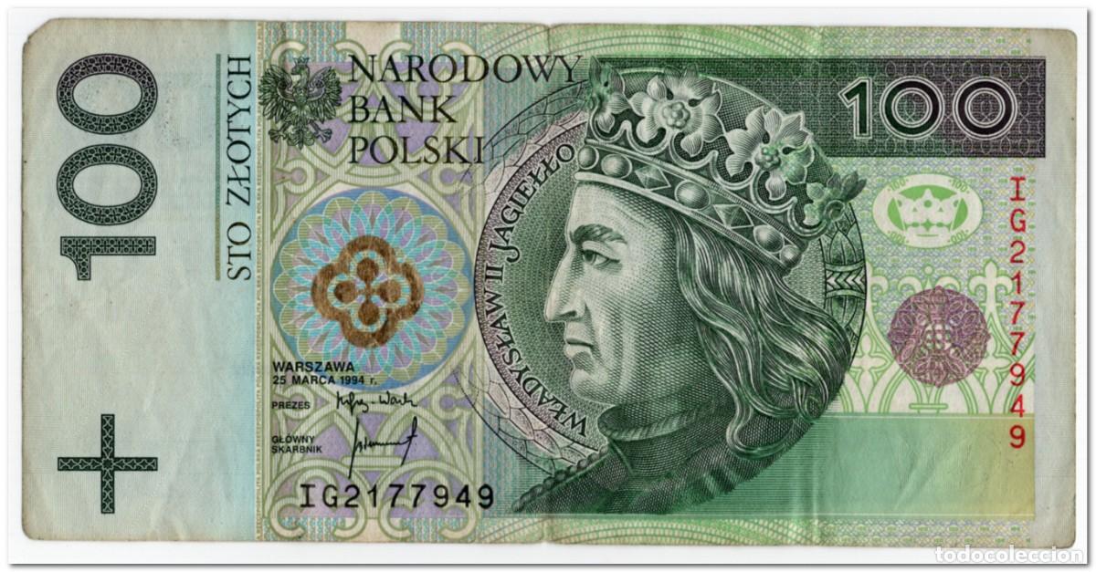 Billetes extranjeros: POLAND,100 ZLOTYCH,1994 (1995) ,P.176,FINE