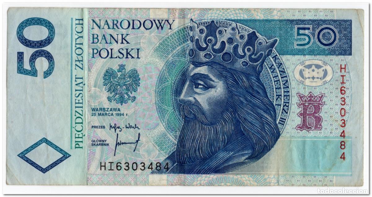 Billetes extranjeros: POLAND,50 ZLOTYCH,1994 (1995) ,P.175,aVF